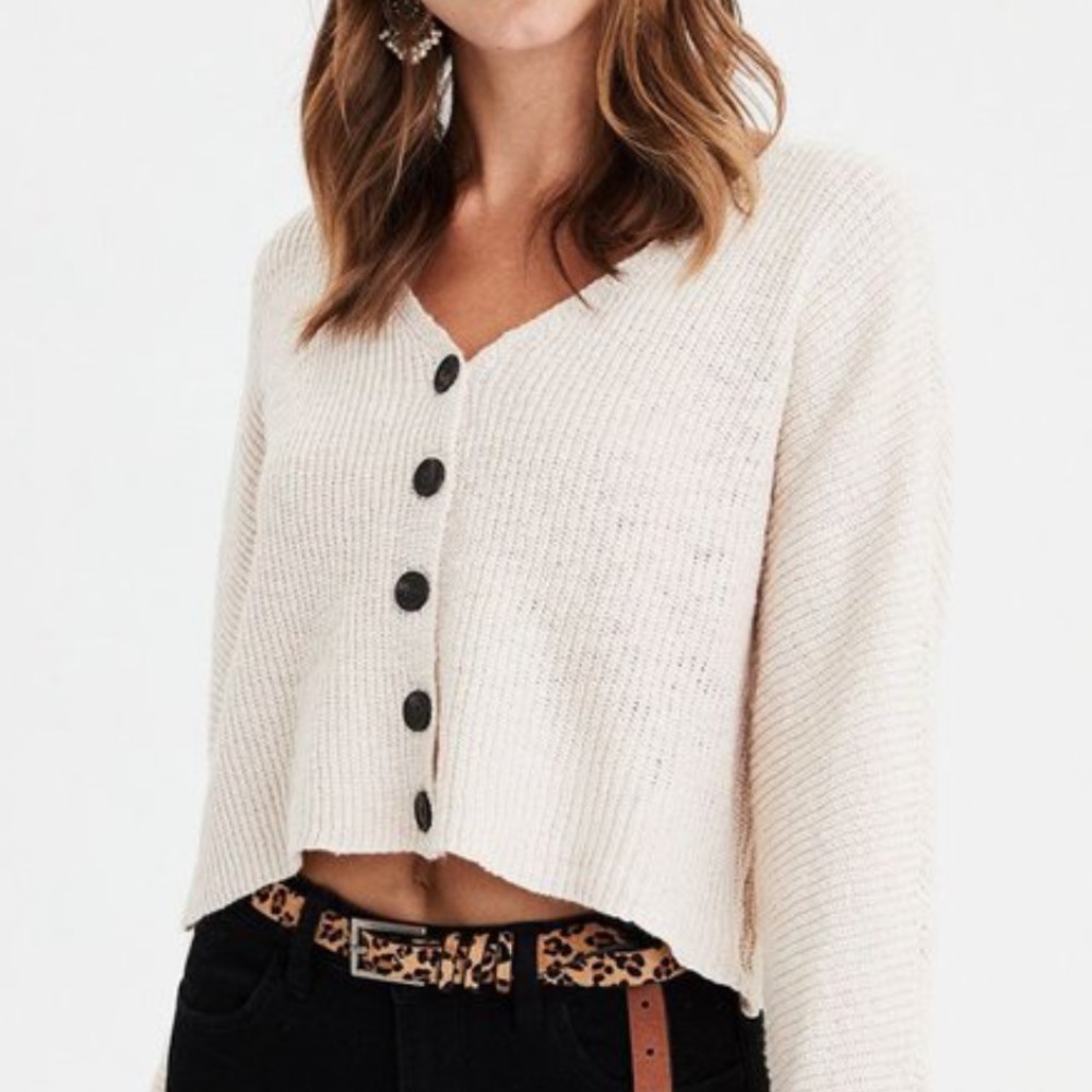 American Eagle Cropped Cardigan